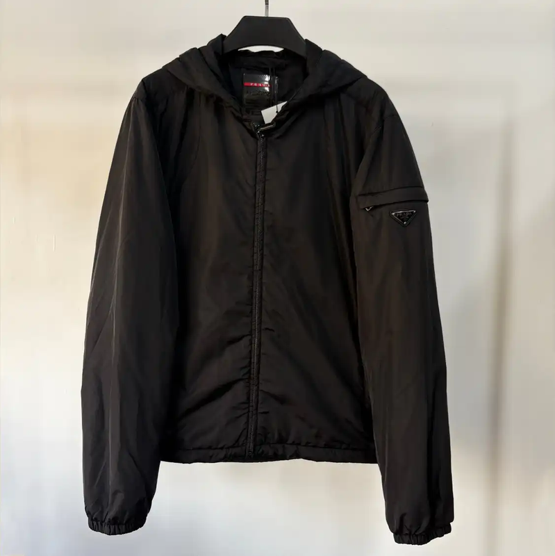Prada Black Lightweight Men's Outerwear Jacket