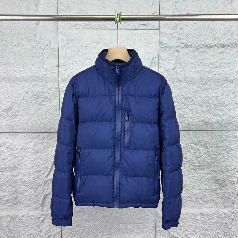 Prada Men's Large Navy Down Jacket