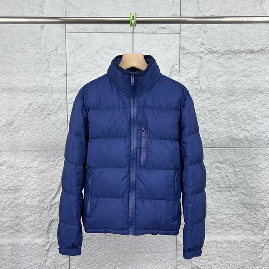 Prada Men's Large Navy Down Jacket
