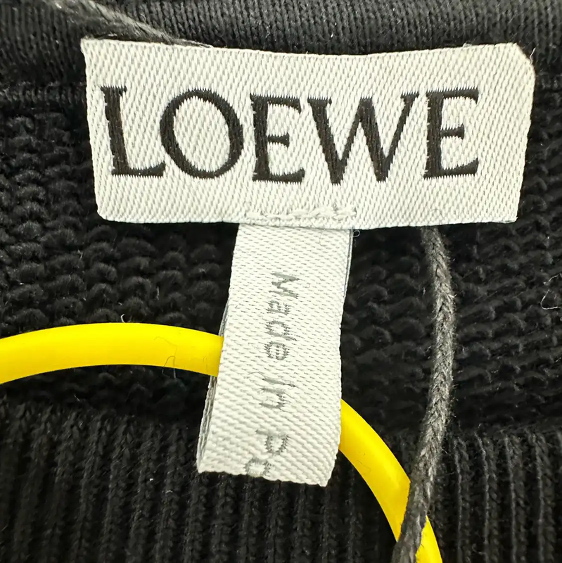 Loewe Black Cotton Sweatshirt for Men 0089