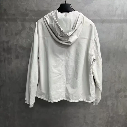 Prada White Cotton Men's Jacket L Size