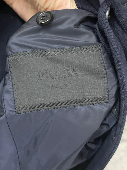 Prada Tailored Dark Blue Long Sleeve Jacket