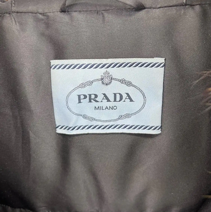 Prada Green Cotton Men's Puffer Jacket