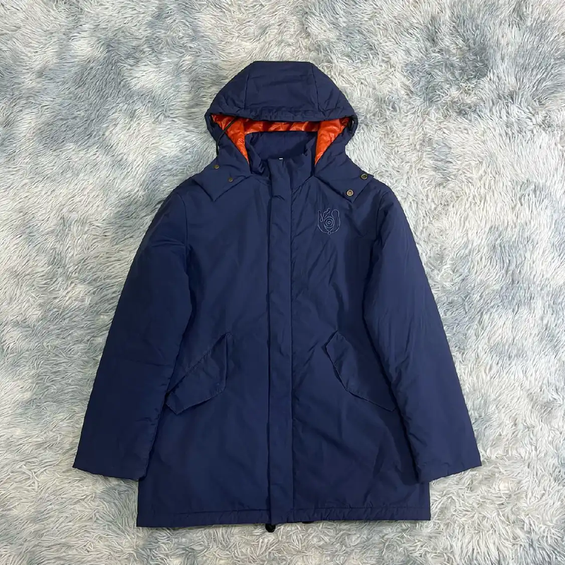 Loewe Blue Cotton Men's Down Jacket 0089