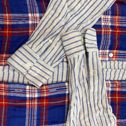 Loewe Color Block Cotton Shirt for Men 0089