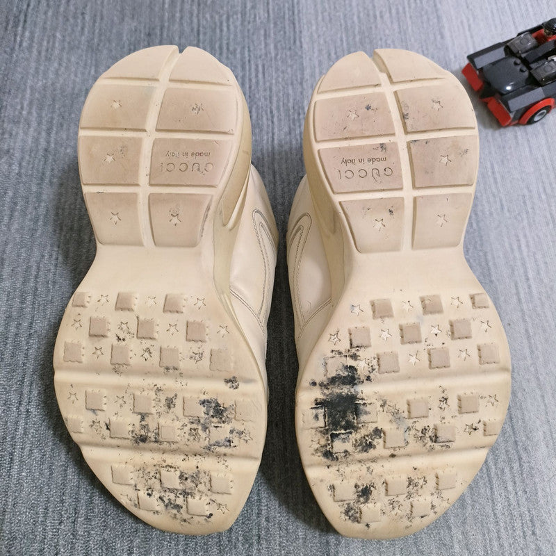 Gucci Rhyton Double G Logo Dad Sneakers in Cream 0079