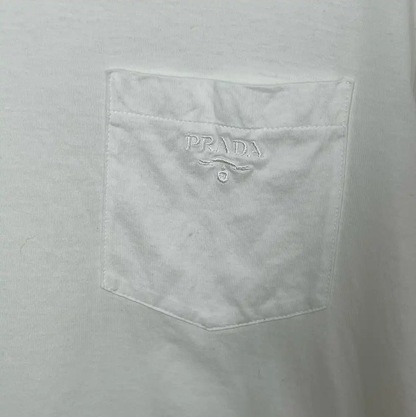 Prada White Cotton Men's T-Shirt