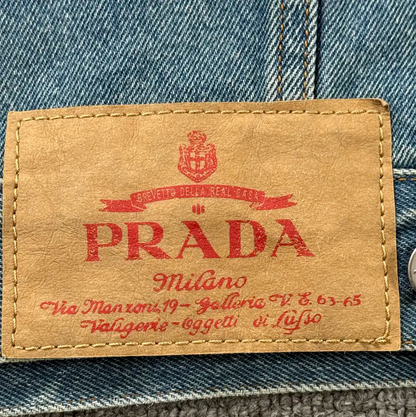 Prada Blue Cotton Men's Denim Jacket