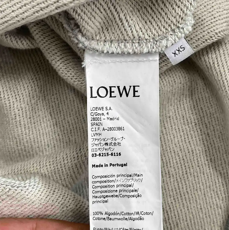 Loewe Gray Hoodie for Men in XXS Size 0089