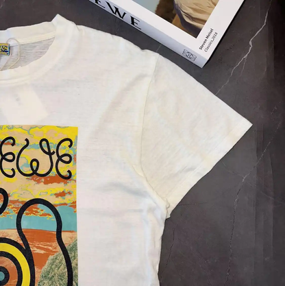 Loewe Graphic Cotton T-Shirt for Men 0089