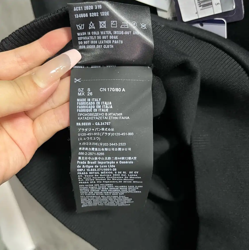 Prada Black Cotton Men's Sweatshirt