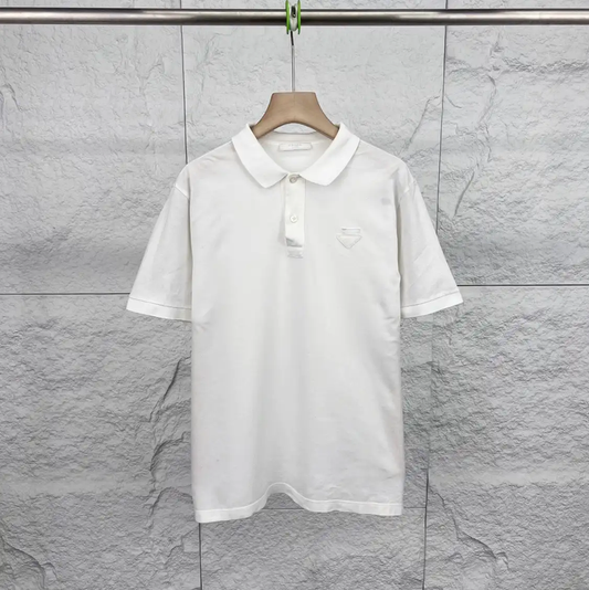 Prada White Cotton Men’s Polo Shirt