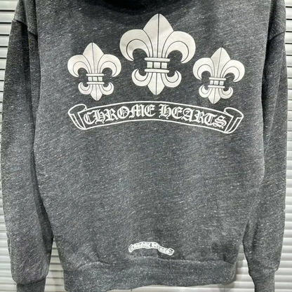 Chrome Hearts Spring Autumn Black Cotton Hoodie 0089