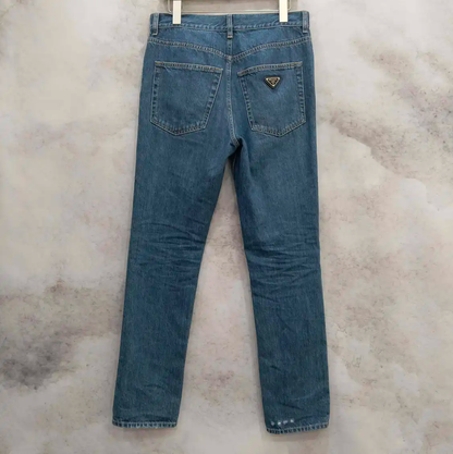 Prada Casual Blue Cotton Trousers for Men