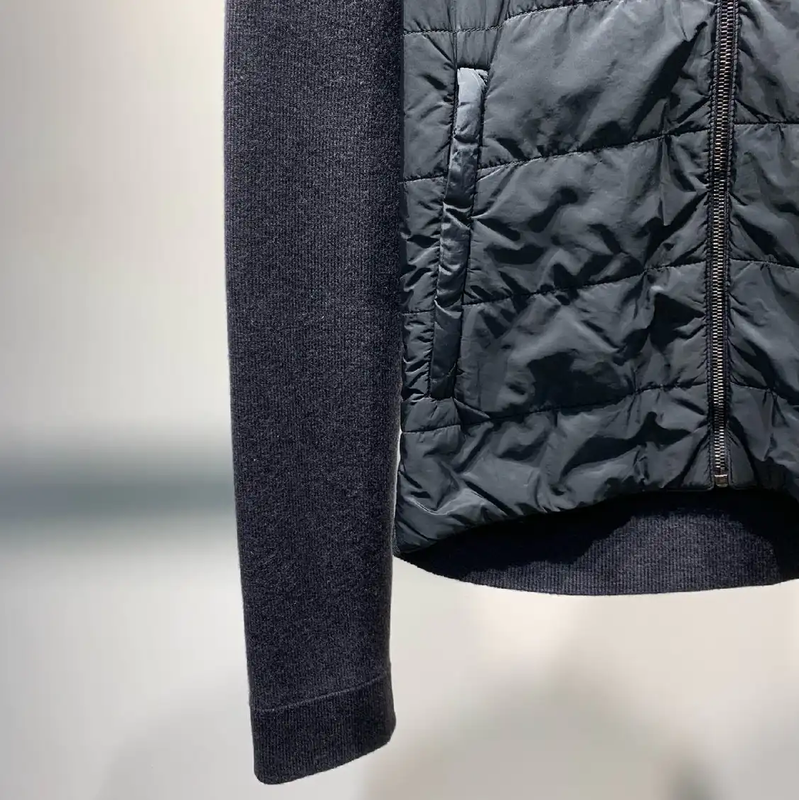 Prada Navy Cotton Men's Down Jacket