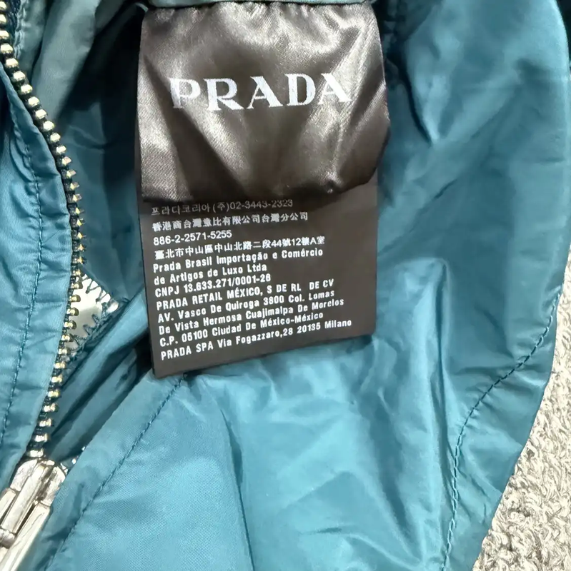 Prada Men's Blue Polyester Jacket