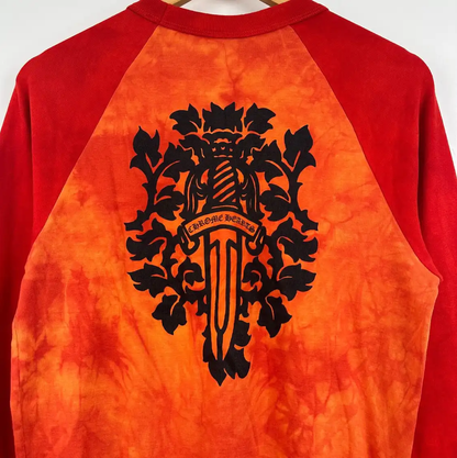 Chrome Hearts Orange and Red Long Sleeve T-Shirt 0089