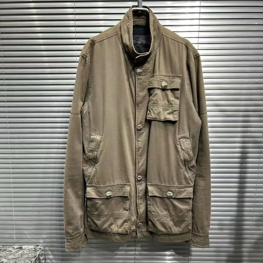 Chrome Hearts Khaki Long Sleeve Men's Outerwear 0089