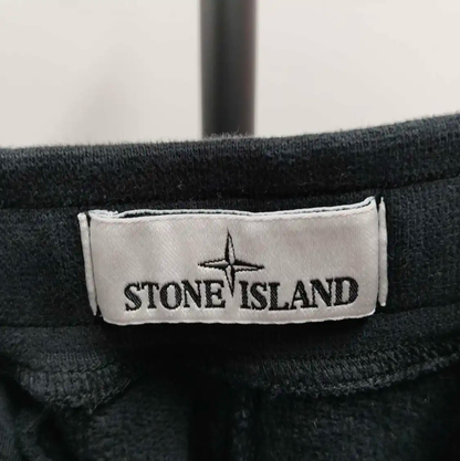 Stone Island Men's Black Cotton Casual Pants 0089