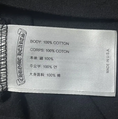 Chrome Hearts Black Short Sleeve T-Shirt for Men 0089