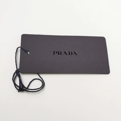 Prada Black Cotton Logo Print Short Sleeve Shirt