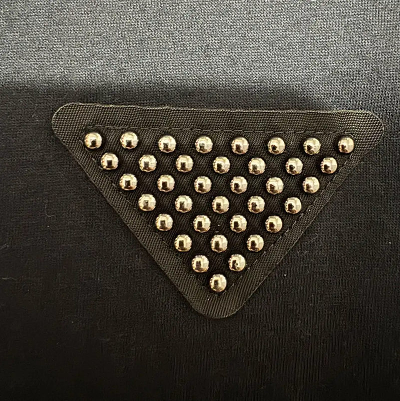 Prada Black Cotton Logo T-Shirt for Men