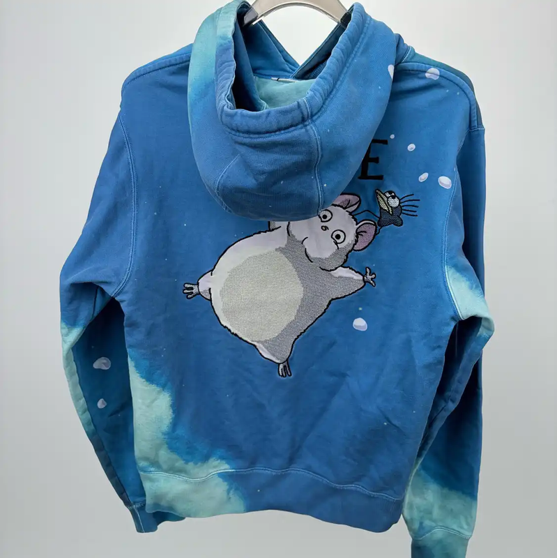 Loewe Blue Men's Hoodie with Unique Design 0089