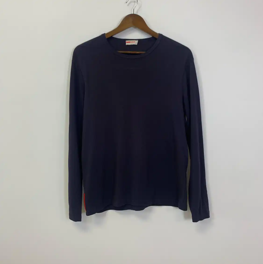 Prada Navy Blue Men's Long Sleeve T-Shirt