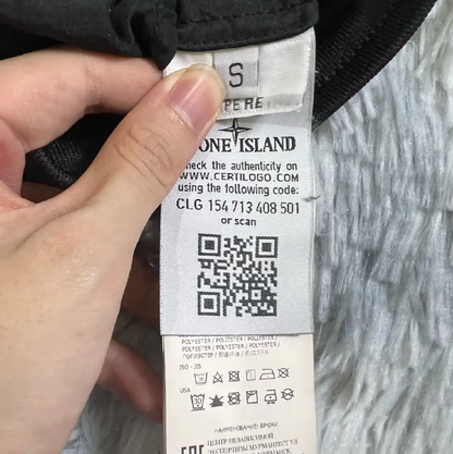 Stone Island Black Cotton Casual Pants S Size 0089