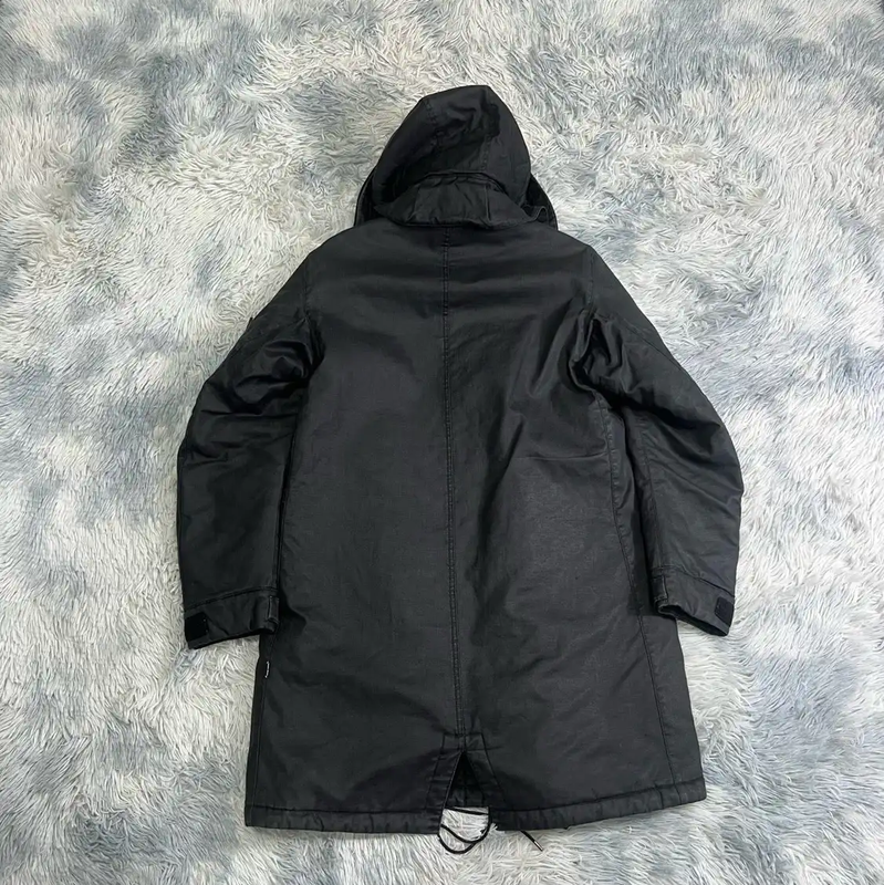 Stone Island Black Cotton Men's Outerwear Jacket 0089