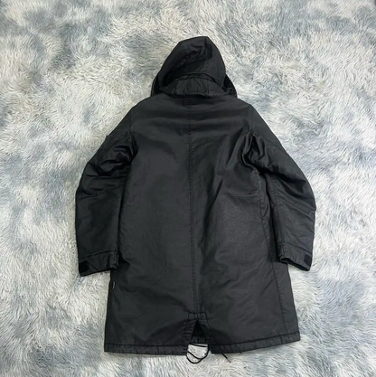 Stone Island Black Cotton Men's Outerwear Jacket 0089