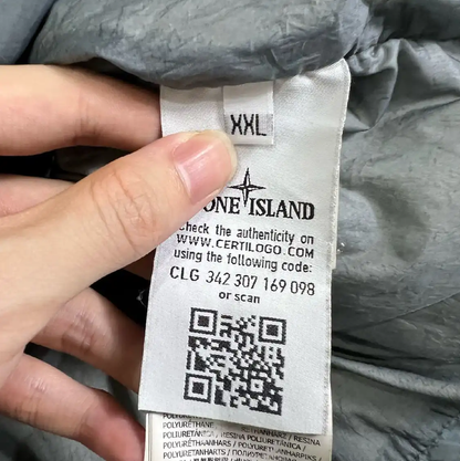 Stone Island Men's Gray Puffer Jacket XXL 0089