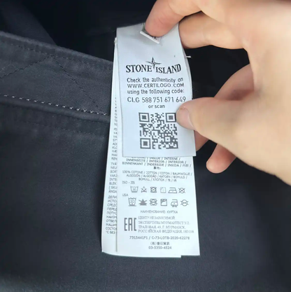 Stone Island Black Cotton Blend Jacket 0089