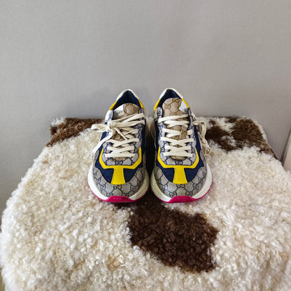 Gucci Rhyton Monogram Low-Top Sneakers for Men 0079