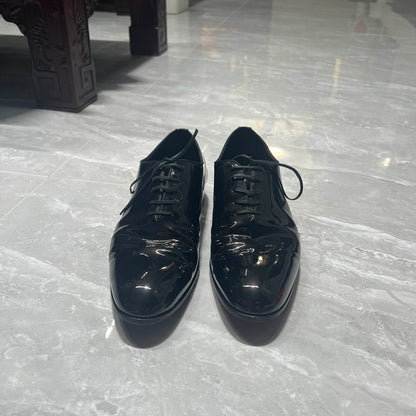 Louis Vuitton Black Patent Leather Casual Shoes 0079