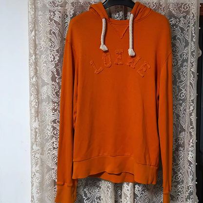 Loewe Orange Cotton Men's Hoodie 0089
