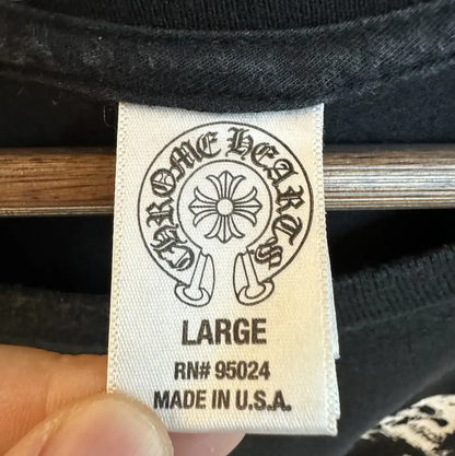 Chrome Hearts Black Cotton Graphic Tee 0089