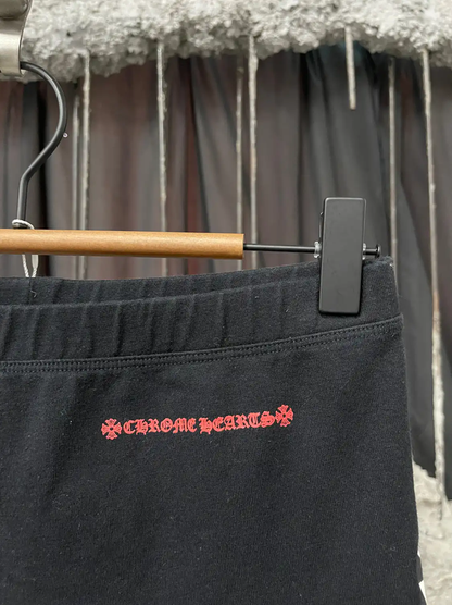Chrome Hearts Black Cotton Casual Shorts 0089
