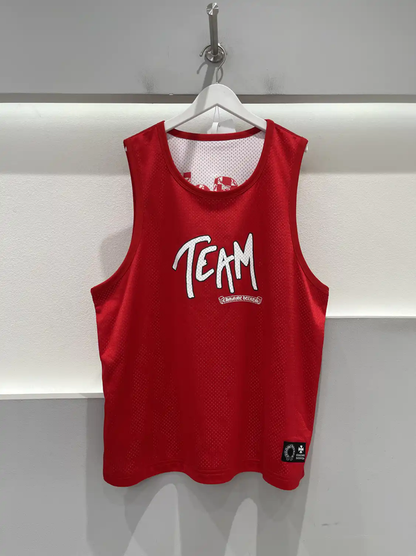 Chrome Hearts Summer Red Graphic Sleeveless Tee 0089