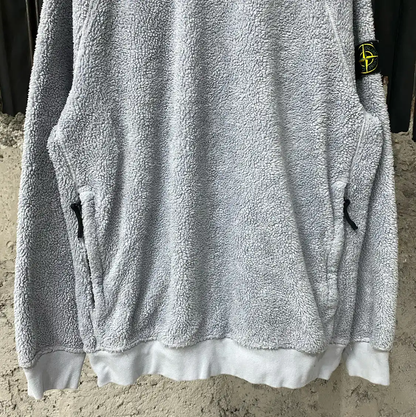 Stone Island Mid-Length Gray Long Sleeve Sweatshirt 0089