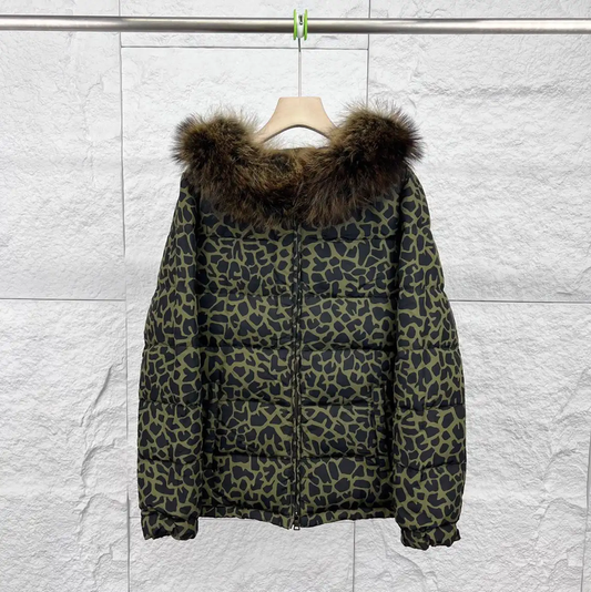 Prada Green Cotton Men's Puffer Jacket