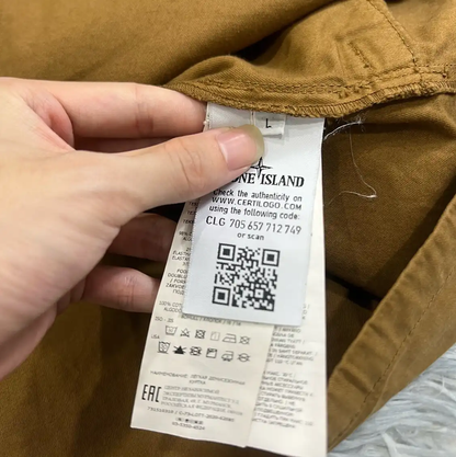 Stone Island Brown Cotton Men's Jacket 0089