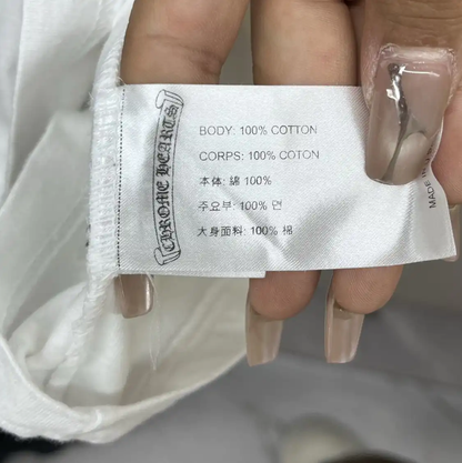 Chrome Hearts Men's White T-Shirt with Pocket 0089