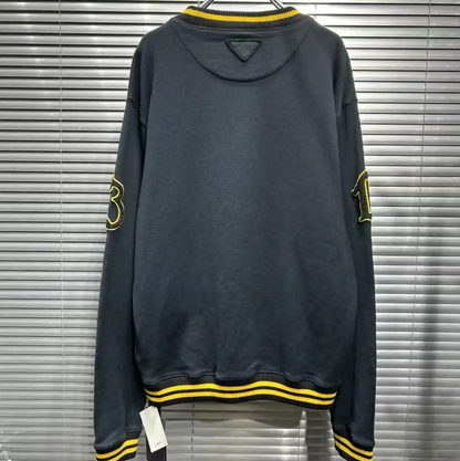 Prada Black Cotton Sweatshirt for Men