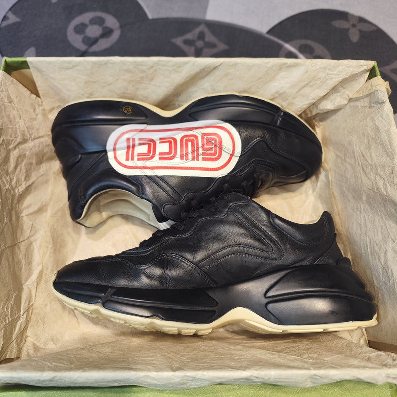 Gucci Rhyton Low-Top Black and Red Sneakers 0079