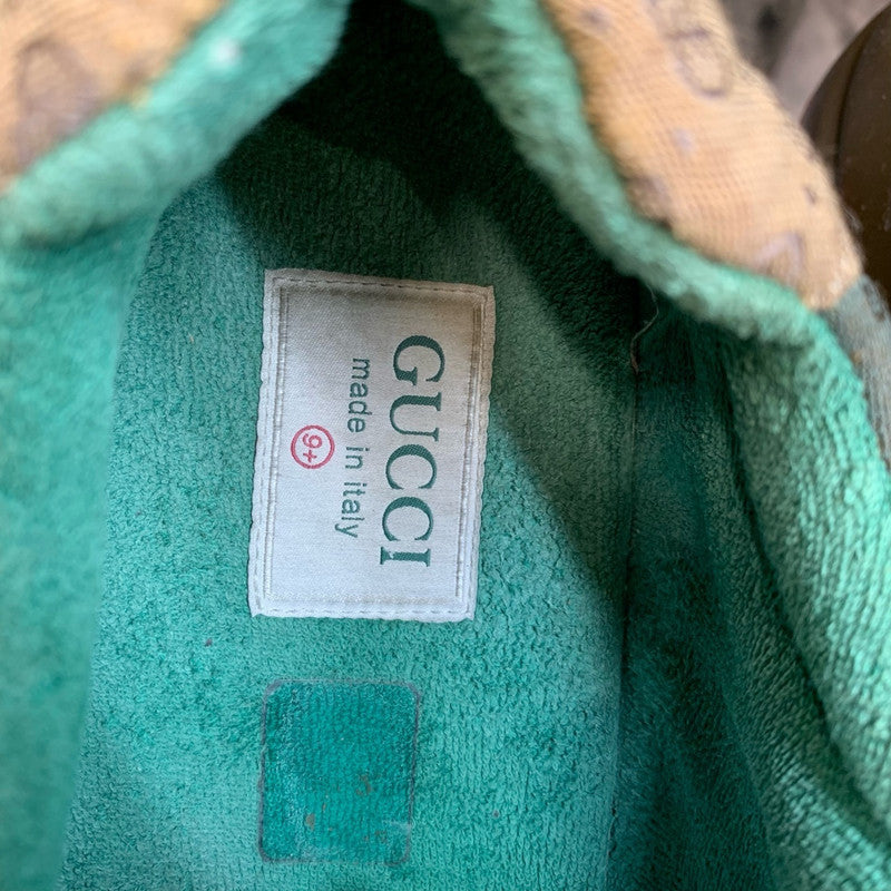 Gucci Rhyton Low Top Dad Sneakers in Red Brown 0079