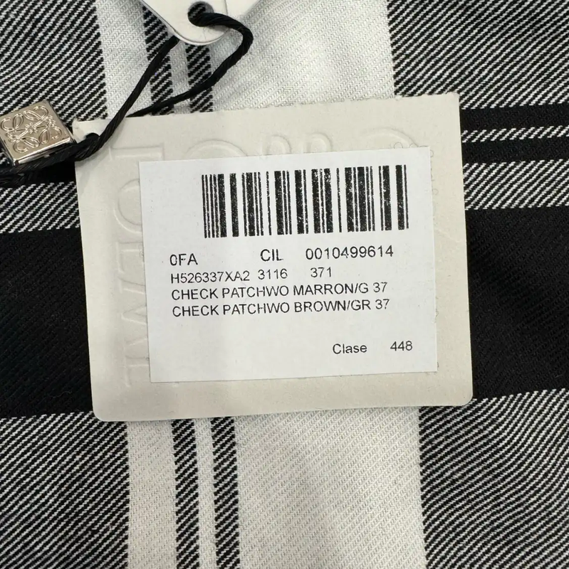 Loewe Gray Cotton Patchwork Shirt 0089