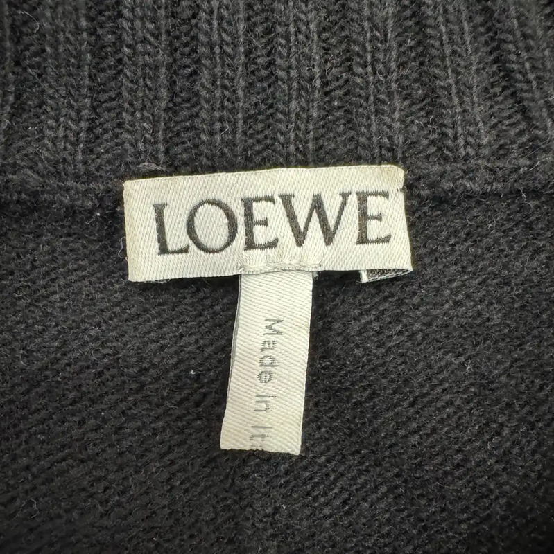 Loewe Blue Cotton Knitted Sweater for Men 0089