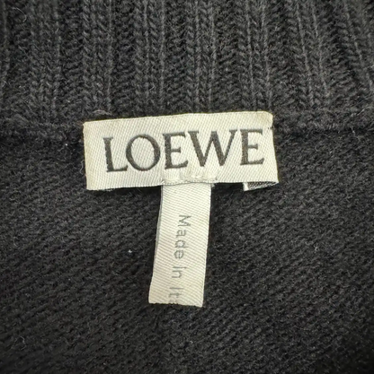 Loewe Blue Cotton Knitted Sweater for Men 0089