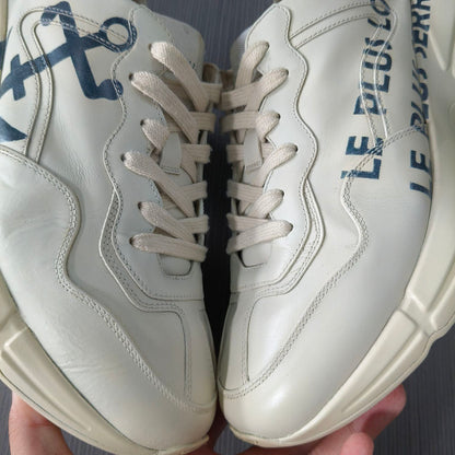 Gucci Rhyton White Platform Sneakers for Men 0079